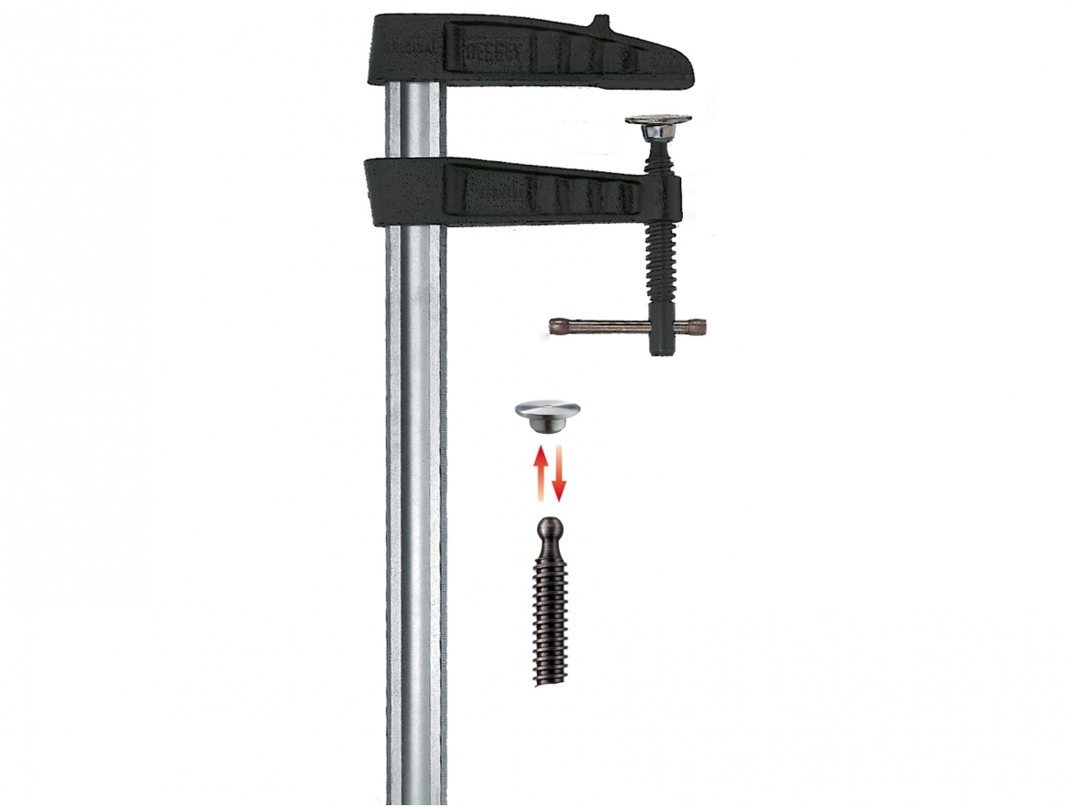 Cast iron clamp Bessey TGK50K with T-handle, max. clamping length 500 mm 1