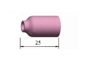 53N Keramikinė tūta TIG suvirinimo aparatams, ilgis 25 mm, Nr. 4 5 6 7 53N Keramikinė tūta TIG suvirinimo aparatams, ilgis 25 mm, Nr. 4 5 6 7