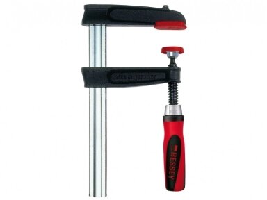 Cast Iron Clamp TP100S12BE-2K with Plastic Handle, Max. Clamping Length 1000 mm, Throat Depth 120 mm Cast Iron Clamp TP100S12BE-2K with Plastic Handle, Max. Clamping Length 1000 mm, Throat Depth 120 mm