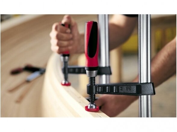 Ketaus spaustuvas Bessey TG30B8-2K su plastikine rankena, maks. spaudimo ilgis 300 mm, žiočių gylis 80 mm 3 Ketaus spaustuvas Bessey TG30B8-2K su plastikine rankena, maks. spaudimo ilgis 300 mm, žiočių gylis 80 mm 3