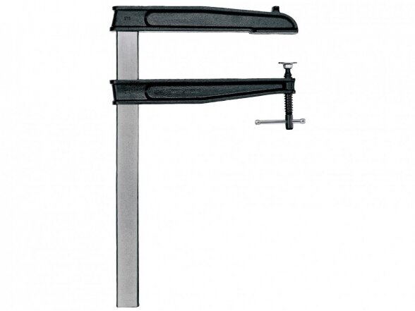 Cast iron clamp Bessey TGN80T50K with T-handle, max. clamping length 800 mm, throat depth 500 mm Cast iron clamp Bessey TGN80T50K with T-handle, max. clamping length 800 mm, throat depth 500 mm