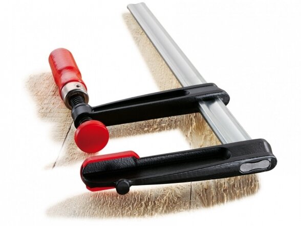 Чугунный зажим Bessey TPN20B6BE с деревянной ручкой, макс. длина сжатия 200 мм, глубина захвата 60 мм 1