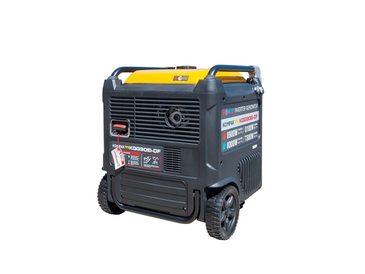 Kompak KGG90Ei-DF dvikuris trifazis inverterinis generatorius su ATS, 8.9 kW, 400/230V, benzinas / dujos 5 Kompak KGG90Ei-DF dvikuris trifazis inverterinis generatorius su ATS, 8.9 kW, 400/230V, benzinas / dujos 5