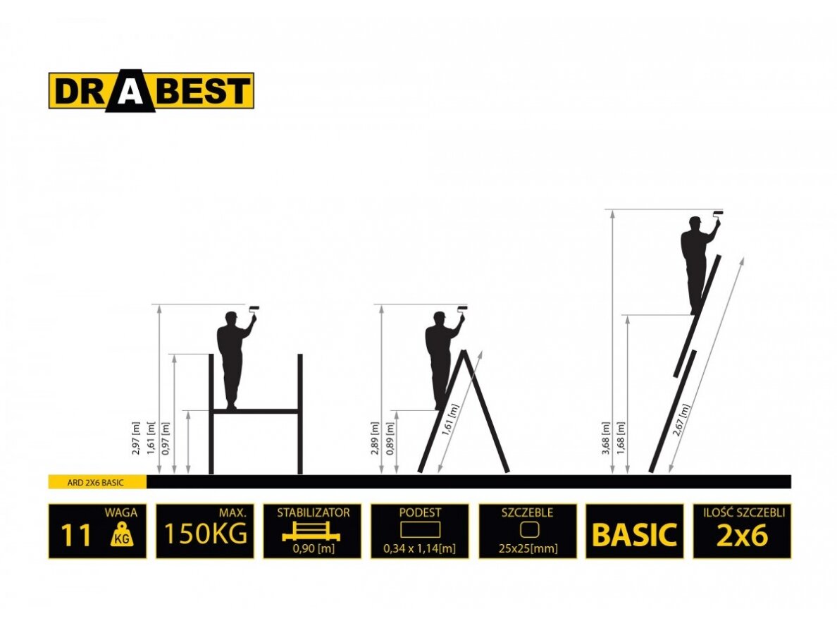 Drabest ECO 2x6 Domestic Scaffold Towers 1