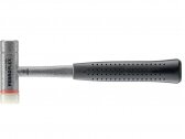 Kombinuotas šaltkalvio plaktukas FERROPLEX su plienine vamzdine rankena, Ø30 mm, 600 g