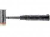 Kombinuotas šaltkalvio plaktukas FERROPLEX su plienine vamzdine rankena, Ø35 mm, 800 g