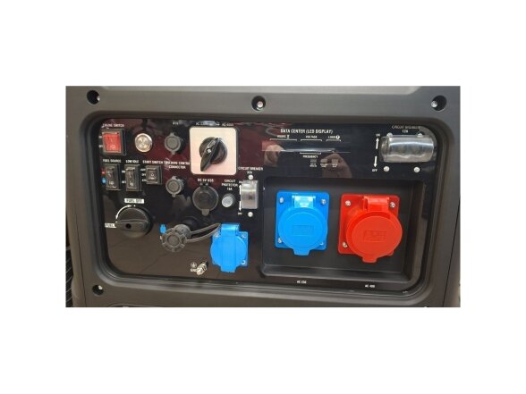 Kompak KGG90Ei-DF dvikuris trifazis inverterinis generatorius su ATS, 8.9 kW, 400/230V, benzinas / dujos 2 Kompak KGG90Ei-DF dvikuris trifazis inverterinis generatorius su ATS, 8.9 kW, 400/230V, benzinas / dujos 2