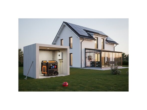 Kompak KGG90Ei-DF dvikuris trifazis inverterinis generatorius su ATS, 8.9 kW, 400/230V, benzinas / dujos 14
