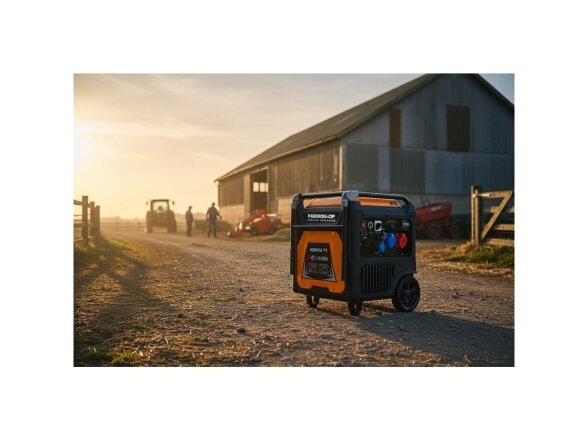 Kompak KGG90Ei-DF dvikuris trifazis inverterinis generatorius su ATS, 8.9 kW, 400/230V, benzinas / dujos 21 Kompak KGG90Ei-DF dvikuris trifazis inverterinis generatorius su ATS, 8.9 kW, 400/230V, benzinas / dujos 21