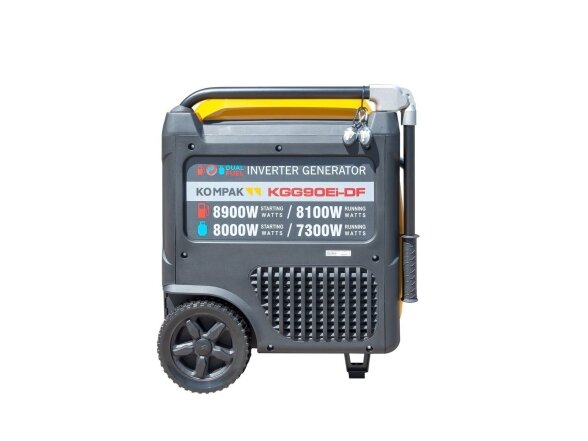 Kompak KGG90Ei-DF dvikuris trifazis inverterinis generatorius su ATS, 8.9 kW, 400/230V, benzinas / dujos 6