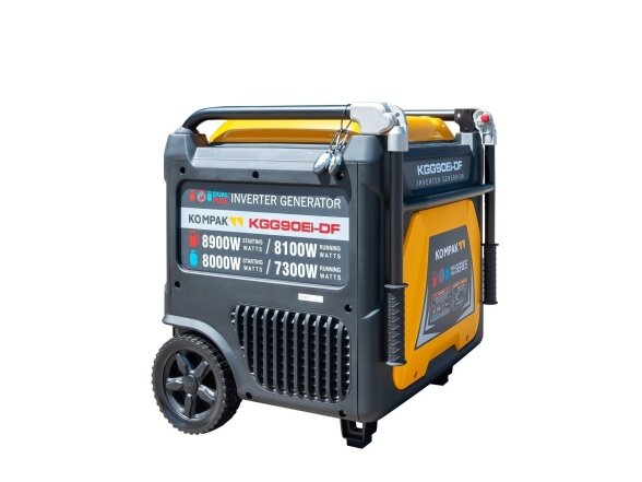 Kompak KGG90Ei-DF dvikuris trifazis inverterinis generatorius su ATS, 8.9 kW, 400/230V, benzinas / dujos 7