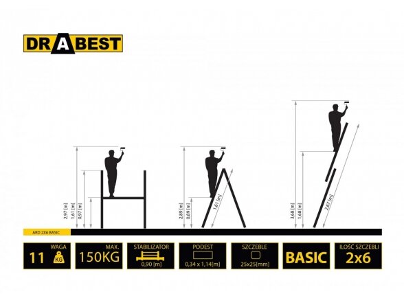 Drabest ECO 2x6 Domestic Scaffold Towers 1