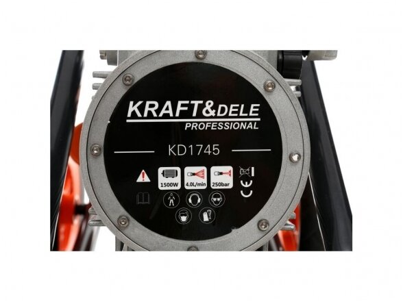 Kraftdele beorio dažymo aparatas 1500W, 225 bar 6
