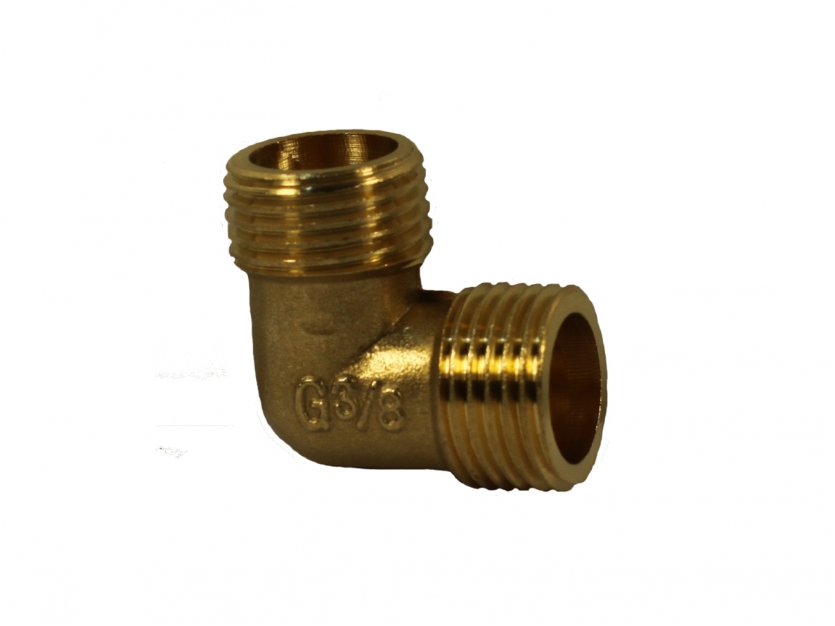 Угловой резьбовой соединитель 1/2'' (наружная резьба) x 1/2'' (наружная резьба)