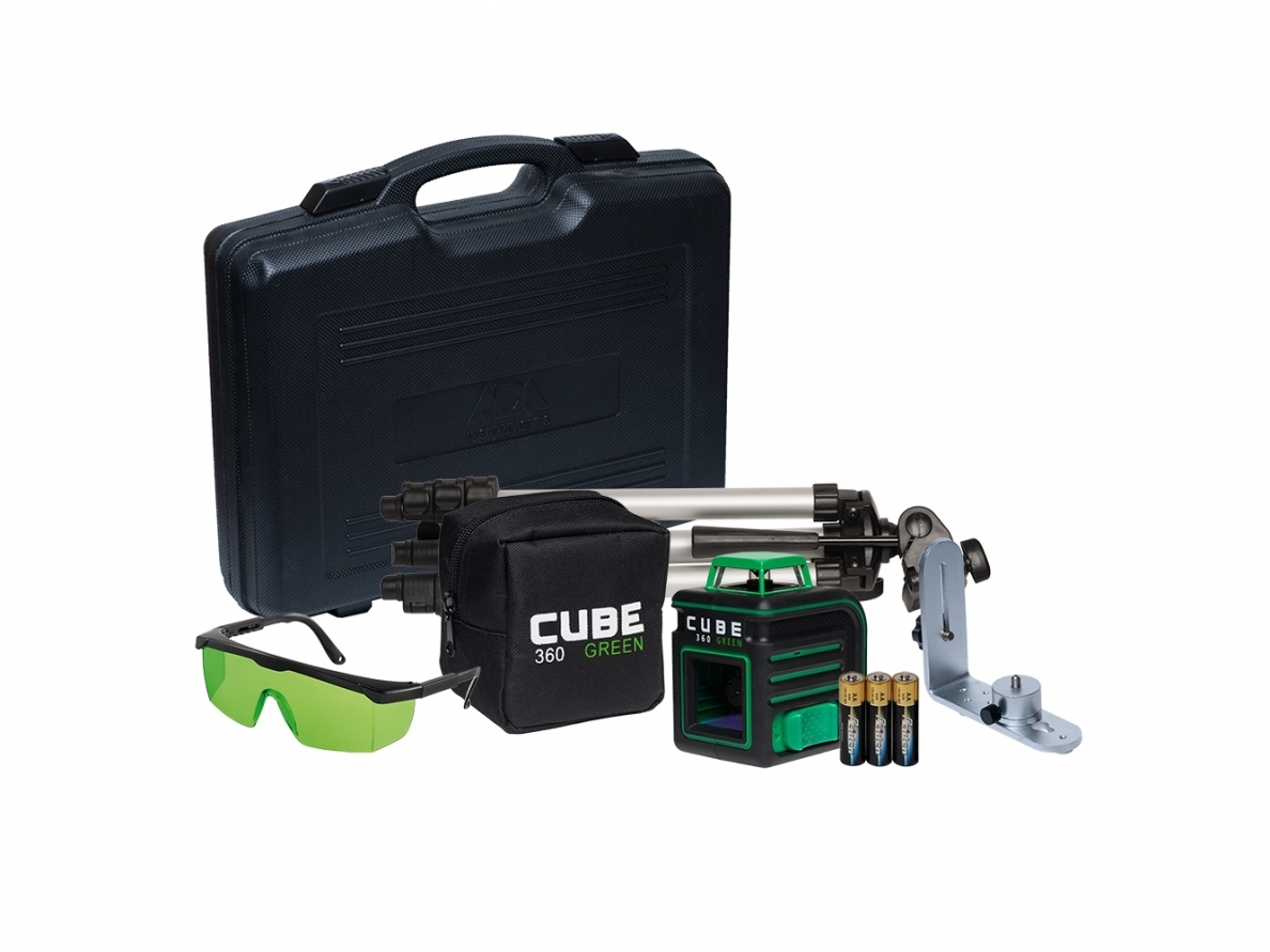 ADA CUBE 360 GREEN Lazerinis nivelyras ULTIMATE EDITION 2 ADA CUBE 360 GREEN Lazerinis nivelyras ULTIMATE EDITION 2