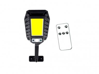 Уличный фонарь с солнечными батареями и датчиком движения, 160 Вт, LED COB, с пультом дистанционного управления Уличный фонарь с солнечными батареями и датчиком движения, 160 Вт, LED COB, с пультом дистанционного управления