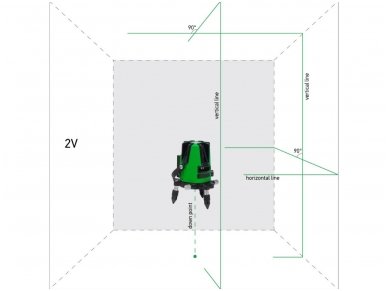 ADA 3D LINER 2V GREEN Lazerinis nivelyras