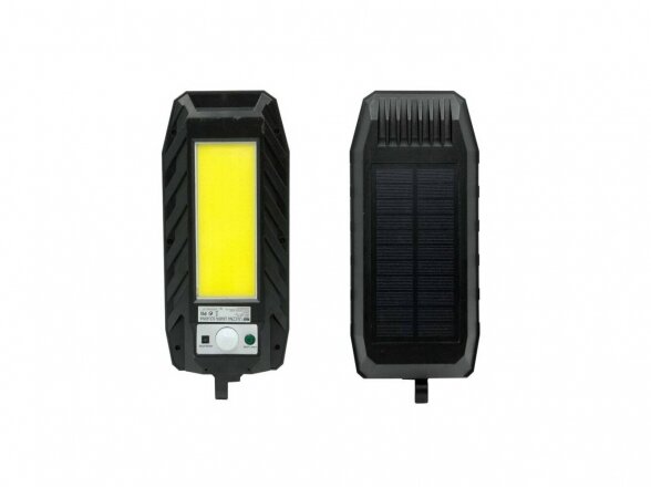 Lauko šviestuvas su saulės baterijomis ir judesio jutikliu, 160 W, LED COB, turi nuotolinio valdymo pultelį 5