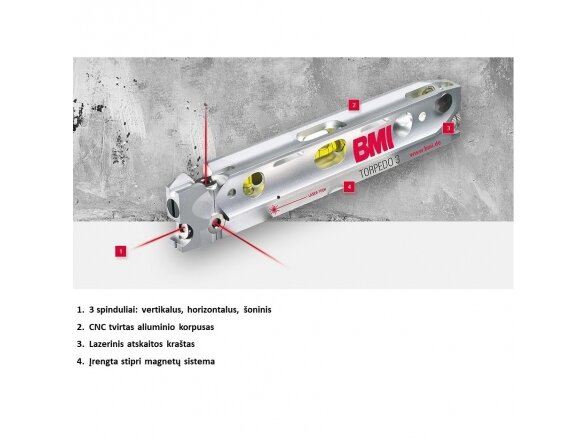 Laser Level BMI Torpedo 3 1