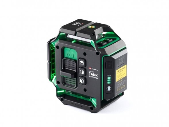 Lazerinis nivelyras ADA Instruments LaserTANK 4-360 GREEN Basic Edition, žalios spalvos spindulys, 4 linijos 360° 2