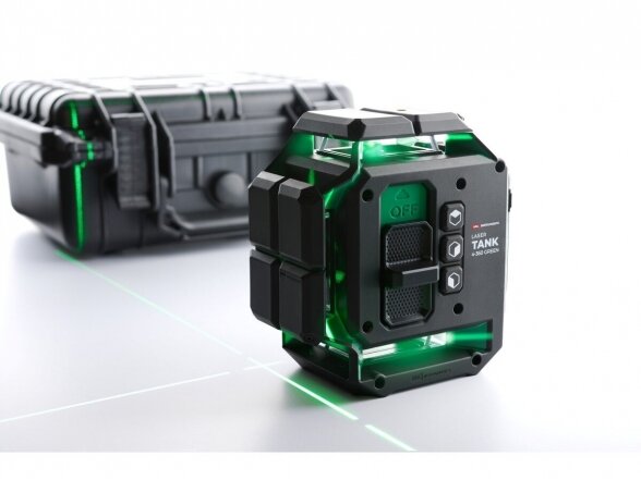 Lazerinis nivelyras ADA Instruments LaserTANK 4-360 GREEN Basic Edition, žalios spalvos spindulys, 4 linijos 360° 11