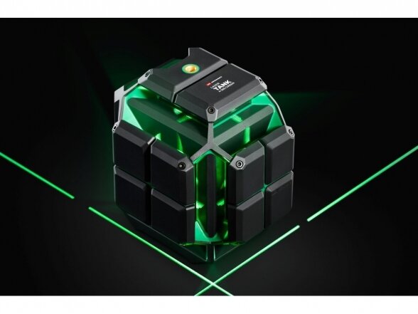 Lazerinis nivelyras ADA Instruments LaserTANK 4-360 GREEN Basic Edition, žalios spalvos spindulys, 4 linijos 360° 20