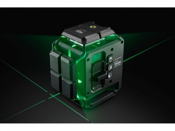 Lazerinis nivelyras ADA Instruments LaserTANK 4-360 GREEN Ultimate Edition, žalios spalvos spindulys, 4 linijos 360° 18
