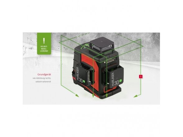 Lazerinis nivelyras BMI multiLASER 3D G 1 Lazerinis nivelyras BMI multiLASER 3D G 1