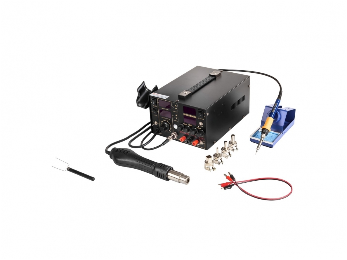 Soldering Station with Hot Air Gun S-LS-1 (480°C, 650W) and Soldering Iron (480°C, 75W) 4 Soldering Station with Hot Air Gun S-LS-1 (480°C, 650W) and Soldering Iron (480°C, 75W) 4