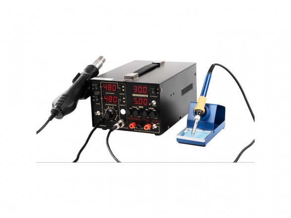 Soldering Station with Hot Air Gun S-LS-1 (480°C, 650W) and Soldering Iron (480°C, 75W) 1 Soldering Station with Hot Air Gun S-LS-1 (480°C, 650W) and Soldering Iron (480°C, 75W) 1
