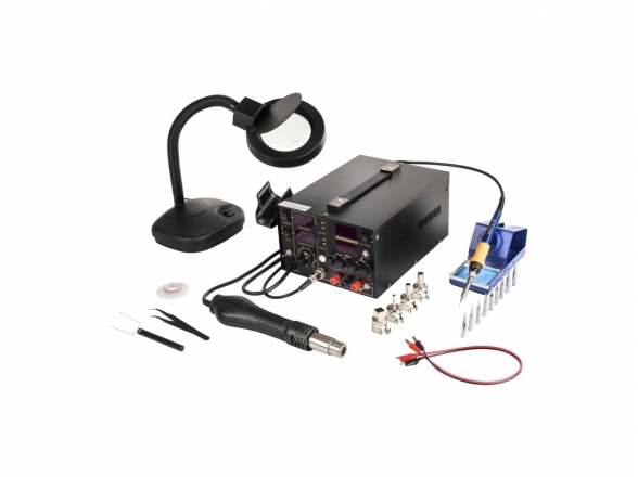 Soldering Station with Hot Air Gun S-LS-1 (480°C, 650W) and Soldering Iron (480°C, 75W) Soldering Station with Hot Air Gun S-LS-1 (480°C, 650W) and Soldering Iron (480°C, 75W)