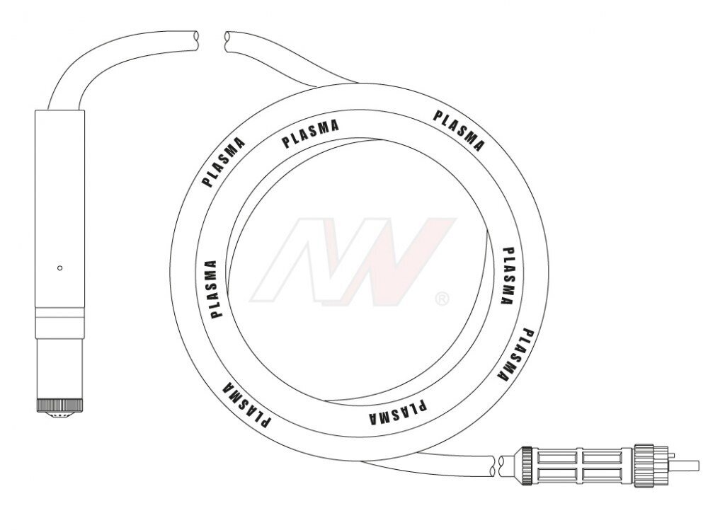 Machine Plasma Torch CP160 6m (Central Connector) [P150], for CEBORA® plasma cutting machines