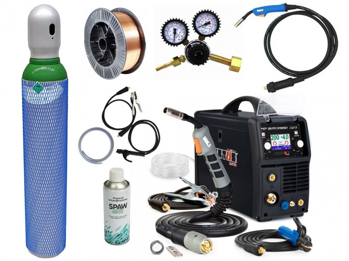 SPARTUS set - MasterMIG 250PFC SYNERGY welding machine, 250A, 230V 7