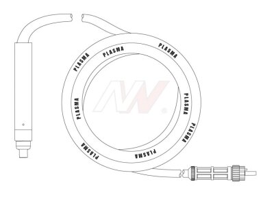 Machine Plasma Torch 6m (Central Connector) [EX40/60], for EWS® / LINCOLN® Plasma Cutting Units