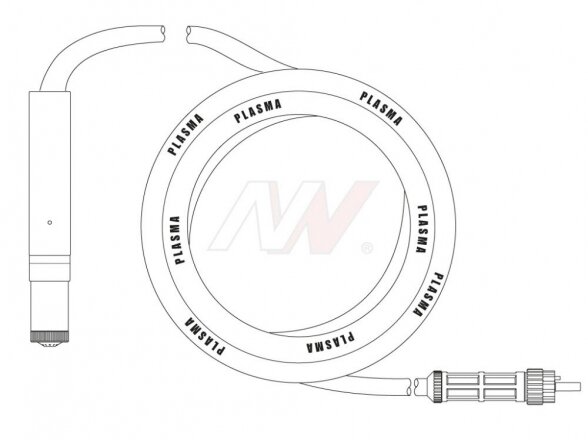 Machine Plasma Torch P150 6m (central connector), for CEBORA® plasma cutting machines Machine Plasma Torch P150 6m (central connector), for CEBORA® plasma cutting machines