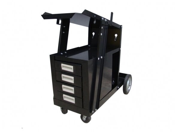 Sherman MIG welding cart with tables Sherman MIG welding cart with tables