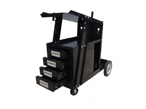 Sherman MIG welding cart with tables 1 Sherman MIG welding cart with tables 1
