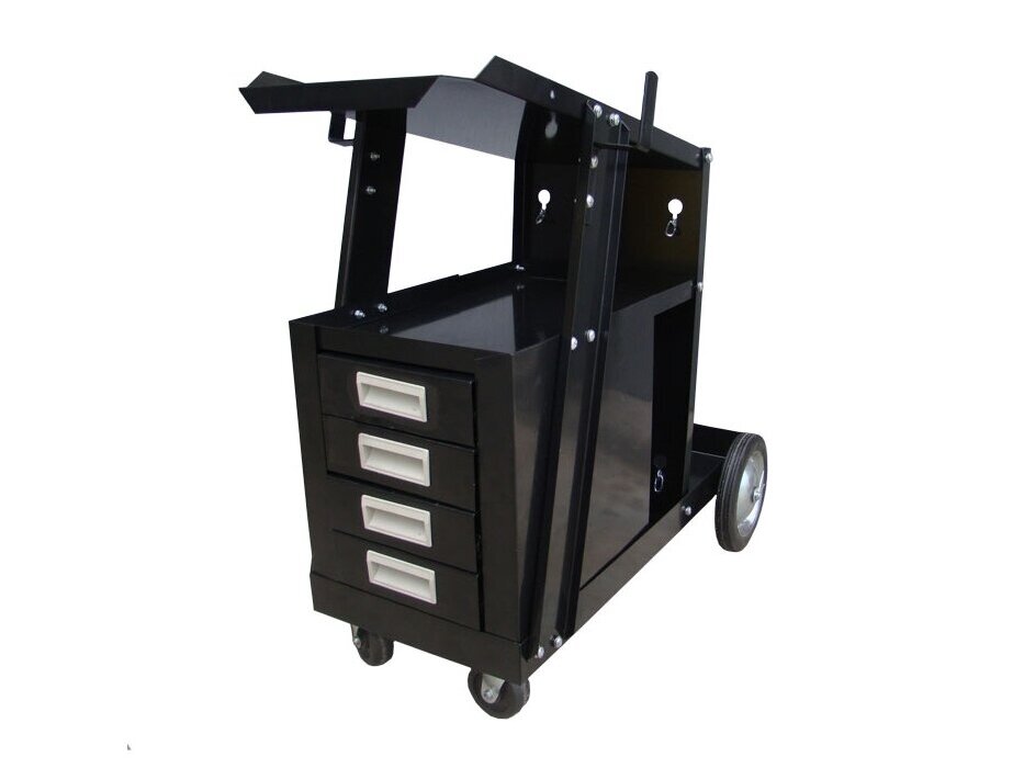 Sherman MIG welding cart with tables Sherman MIG welding cart with tables