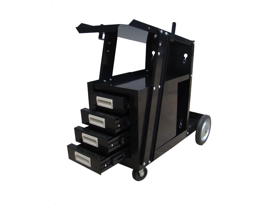 Sherman MIG welding cart with tables 1 Sherman MIG welding cart with tables 1