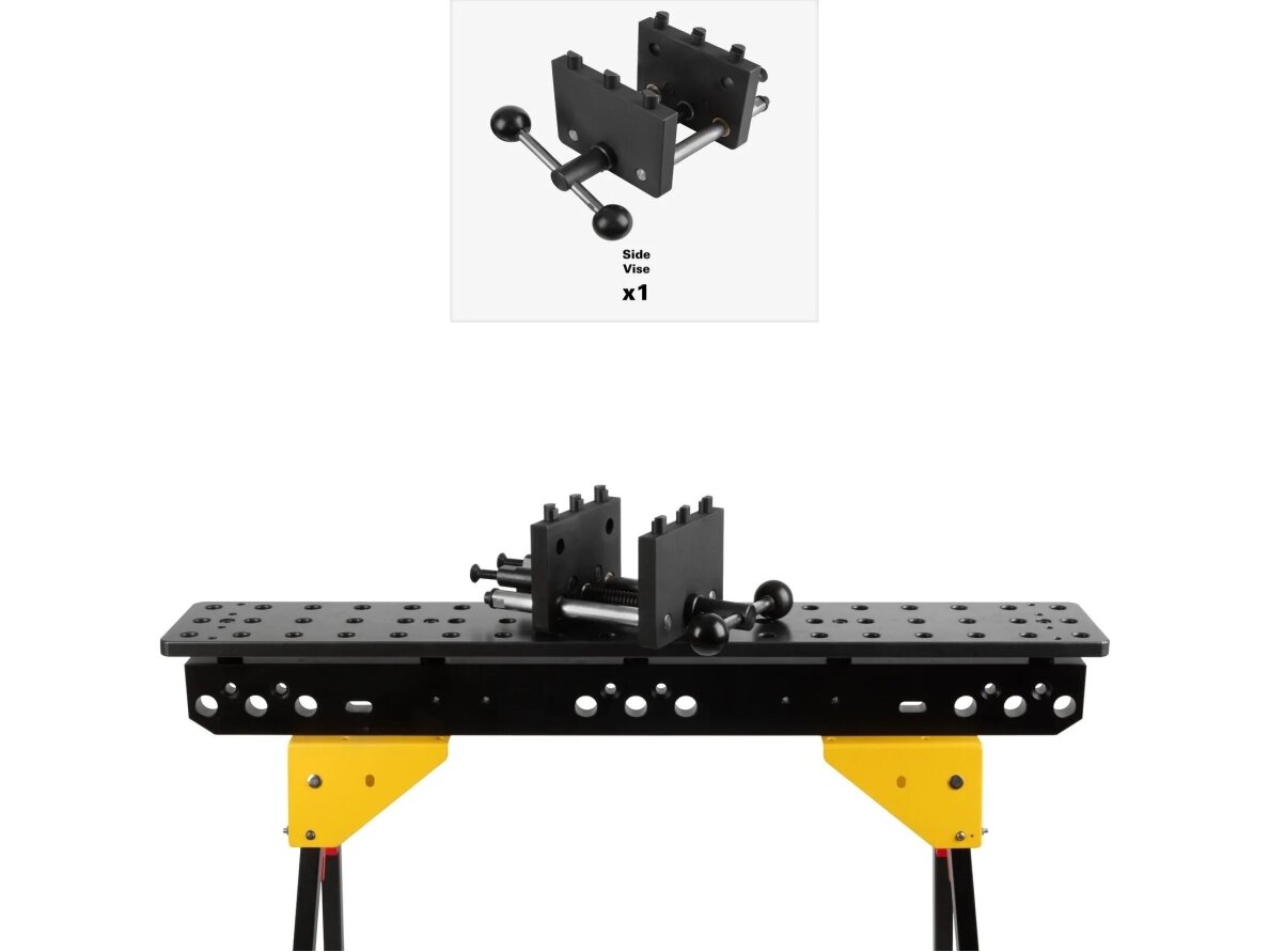 Mobile modular welding / workpiece clamping table Scout 900mm, with lightweight foldable fixed-length legs | 16 mm system 13 Mobile modular welding / workpiece clamping table Scout 900mm, with lightweight foldable fixed-length legs | 16 mm system 13
