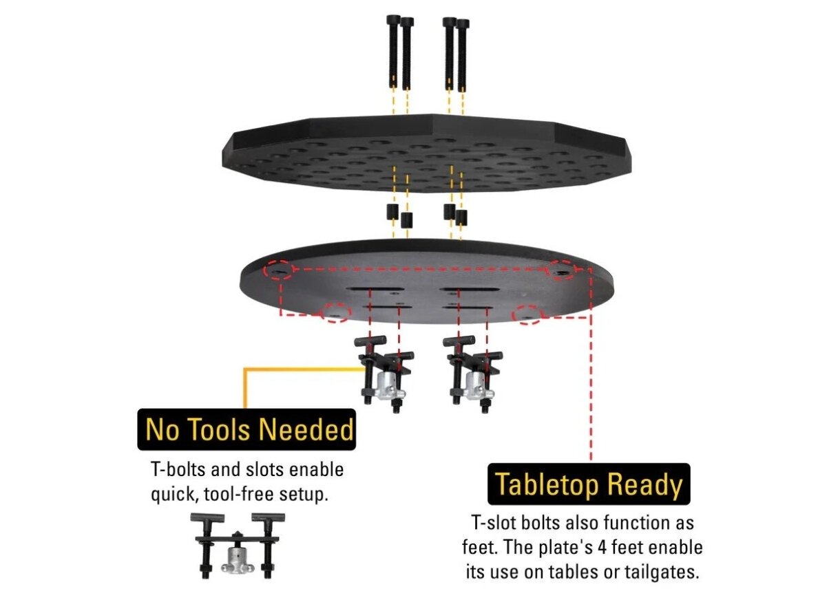 Mobile tripod welding stand Scout 350mm | 16 mm system 6 Mobile tripod welding stand Scout 350mm | 16 mm system 6