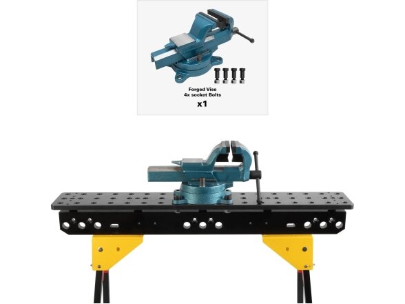 Mobile modular welding / workpiece clamping table Scout 900mm, with lightweight foldable fixed-length legs | 16 mm system 12 Mobile modular welding / workpiece clamping table Scout 900mm, with lightweight foldable fixed-length legs | 16 mm system 12