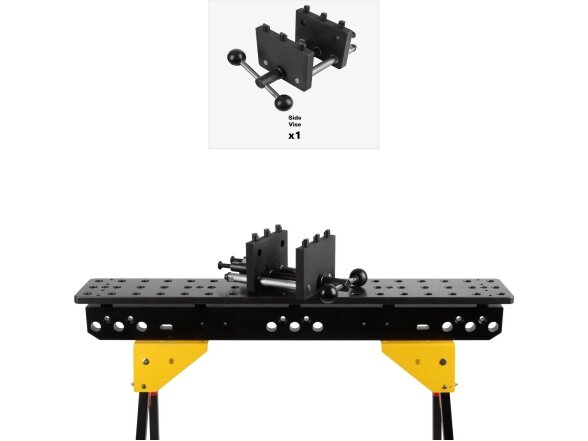 Mobile modular welding / workpiece clamping table Scout 900mm, with lightweight foldable fixed-length legs | 16 mm system 13 Mobile modular welding / workpiece clamping table Scout 900mm, with lightweight foldable fixed-length legs | 16 mm system 13
