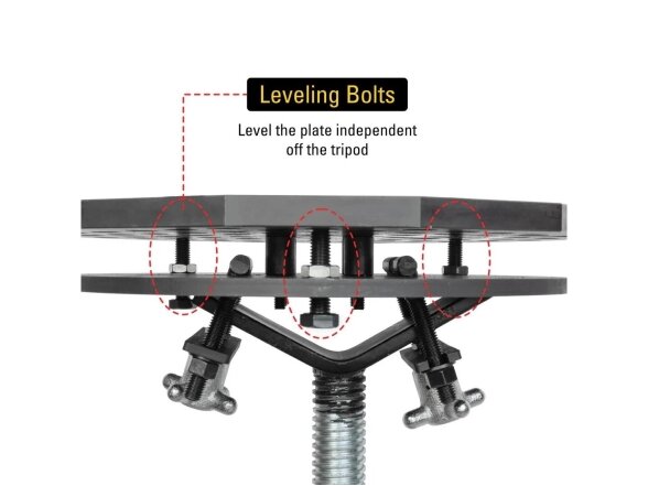 Mobile tripod welding stand Scout 350mm | 16 mm system 8