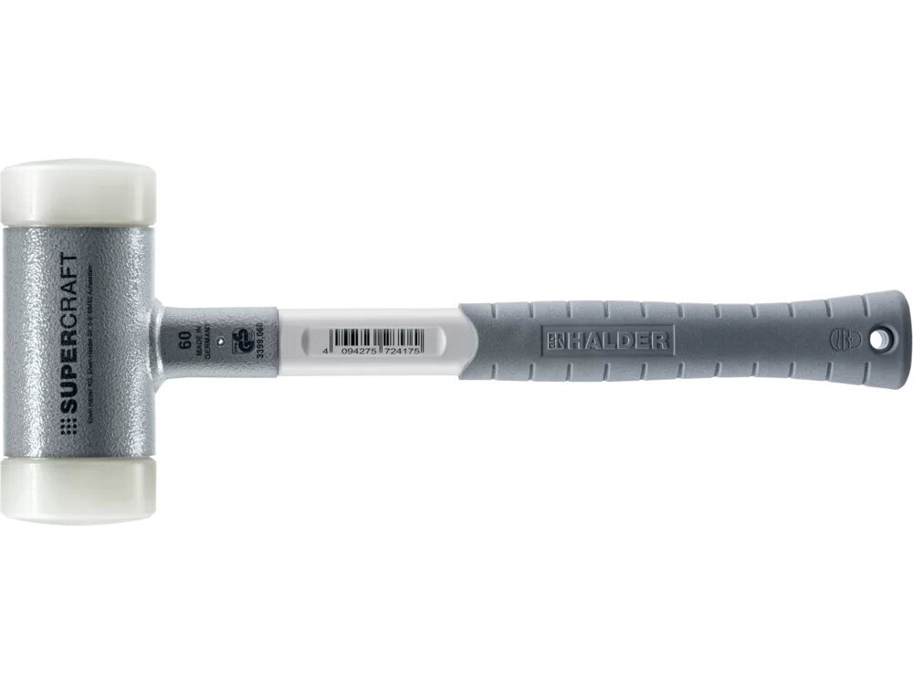 Безотбойный молоток Supercraft с трехкомпонентной рукояткой, Ø40-60mm, нейлон 1 Безотбойный молоток Supercraft с трехкомпонентной рукояткой, Ø40-60mm, нейлон 1
