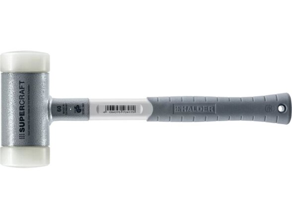 Безотбойный молоток Supercraft с трехкомпонентной рукояткой, Ø40-60mm, нейлон 1 Безотбойный молоток Supercraft с трехкомпонентной рукояткой, Ø40-60mm, нейлон 1