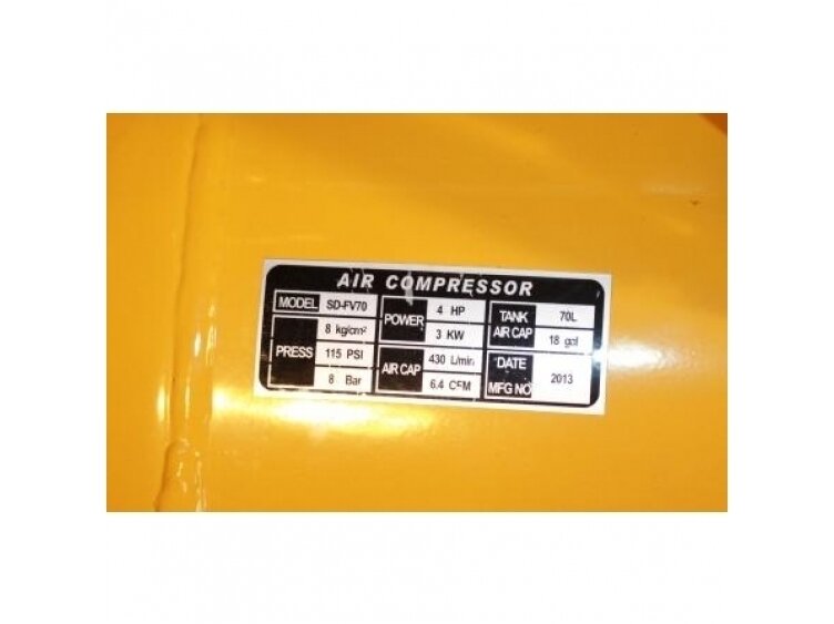 Oro kompresorius 70L, 230V 4 Oro kompresorius 70L, 230V 4