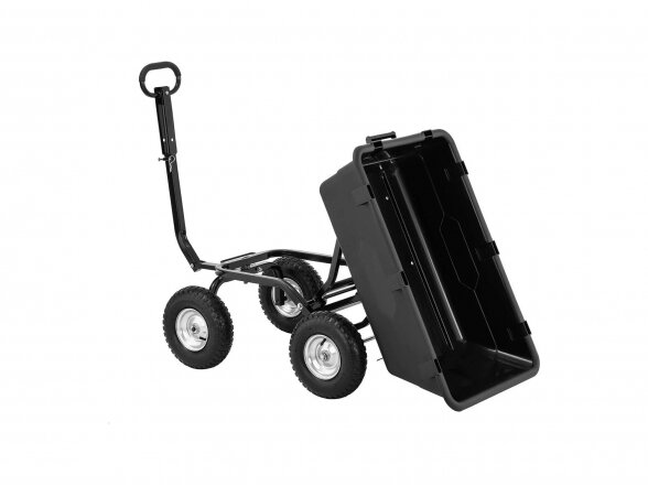 Pakreipiamas sodo vežimėlis - 550 kg - 150 l, Hillvert HT-Q.BASS-550 1