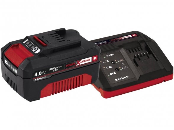Зарядное устройство с аккумулятором Einhell Power X-Change 18V, 4.0Ah
