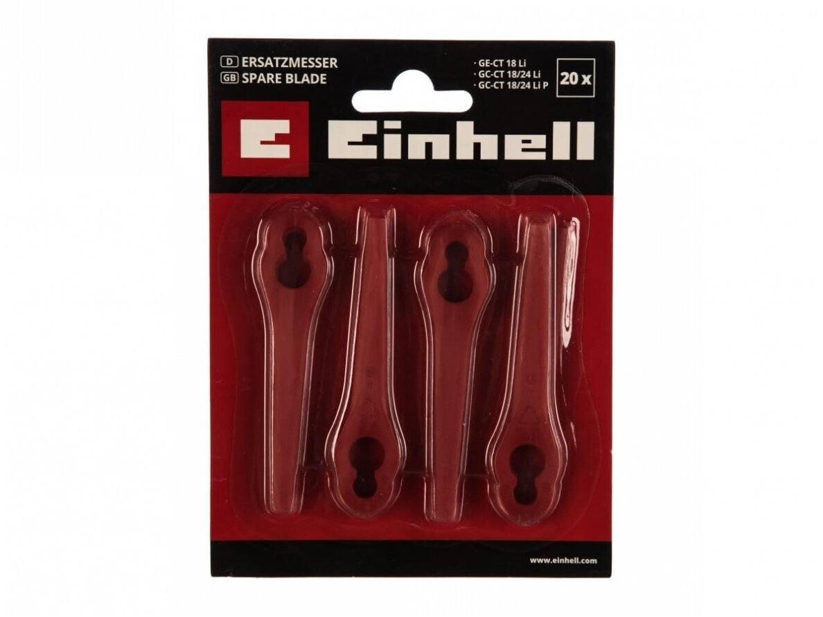 Набор пластиковых ножей для триммера Einhell GE-CT 18 Li, 20 шт. 1